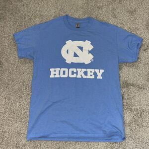 UNC North Carolina Tarheel Tar Heel Field Ice Hockey Team Practice T Shirt M